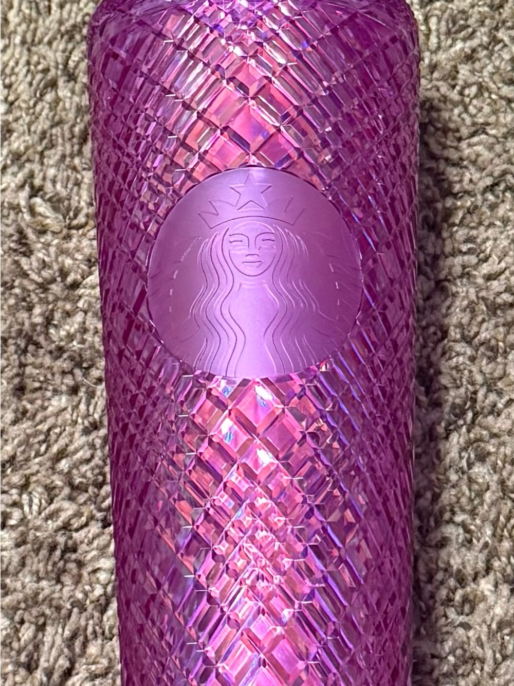 Starbucks 2023 Valentine’s Purple Crystal 24 oz Venti Cold Cup Tumbler